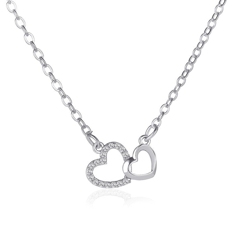 Double Heart Love Necklace