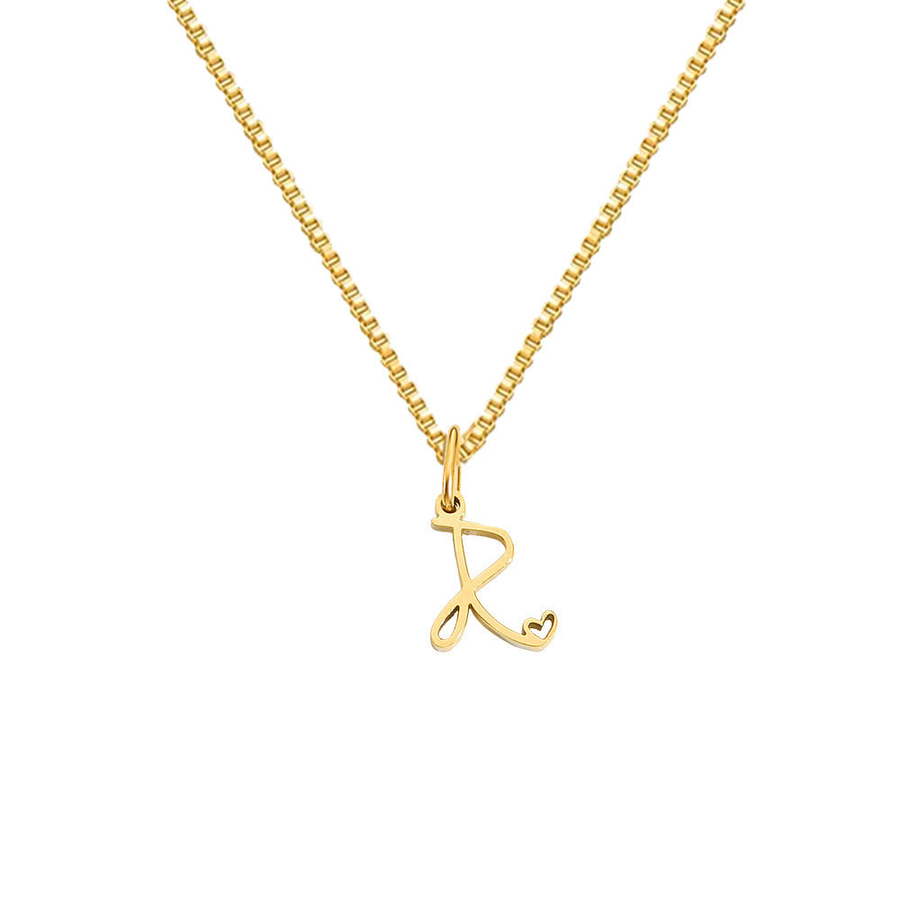 Personalized Love Letter Necklace – Premium Titanium Steel