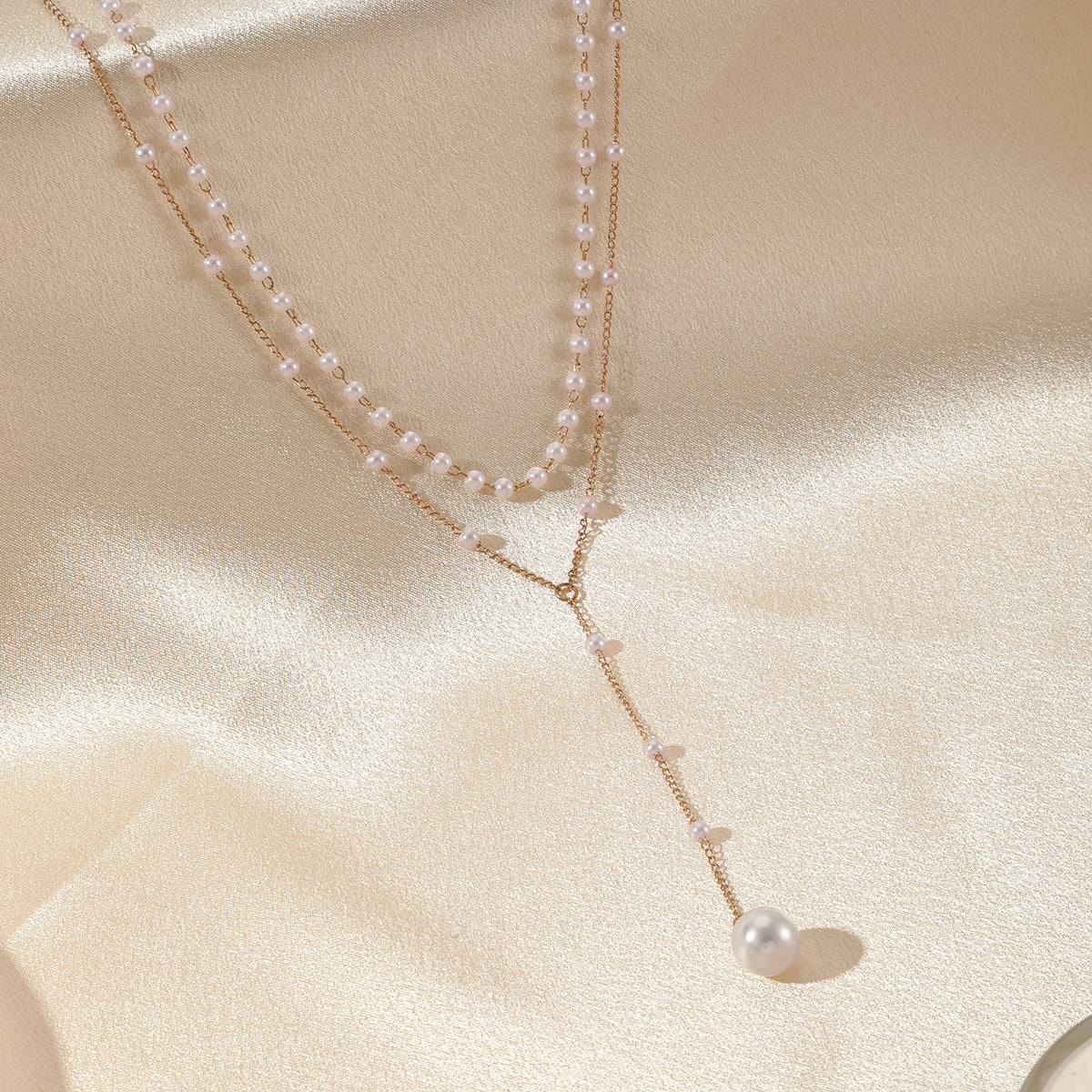 Étoile Twin Pearl Layered Necklace