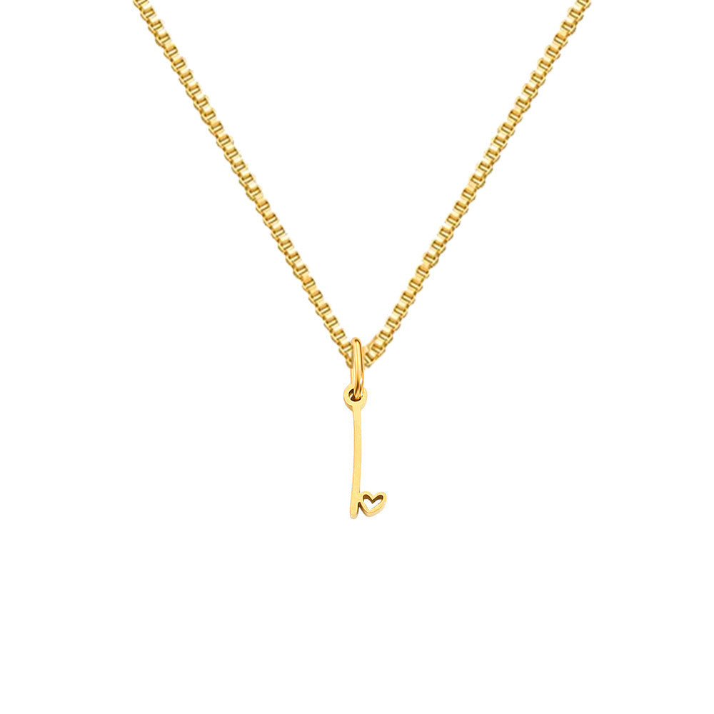Personalized Love Letter Necklace – Premium Titanium Steel