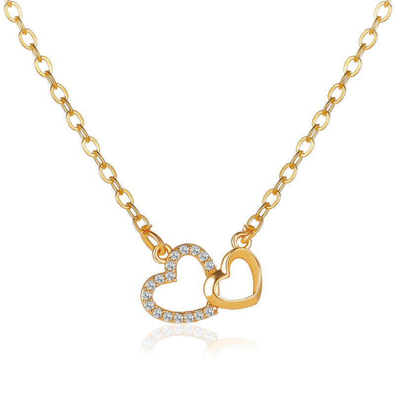 Double Heart Love Necklace
