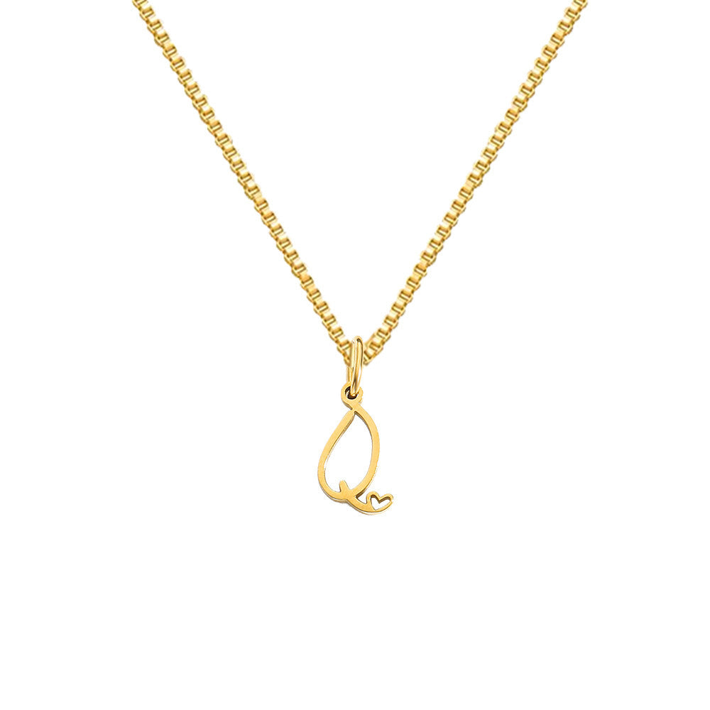 Personalized Love Letter Necklace – Premium Titanium Steel
