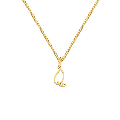 Personalized Love Letter Necklace – Premium Titanium Steel