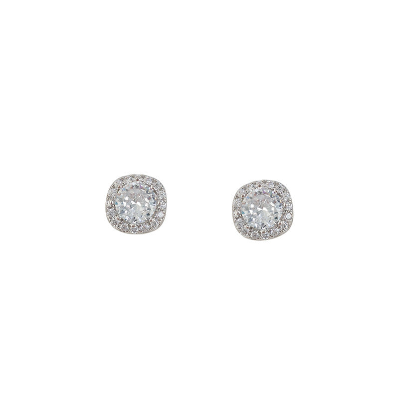 Elegant Square Stud Earrings