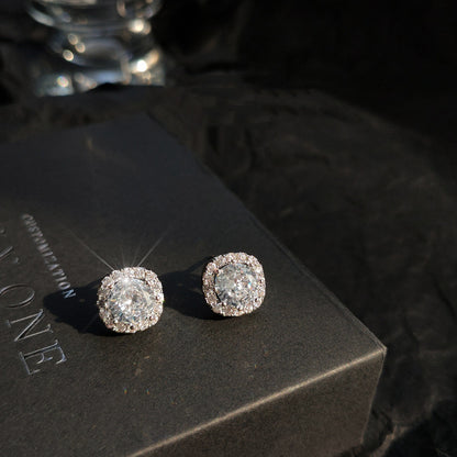 Elegant Square Stud Earrings