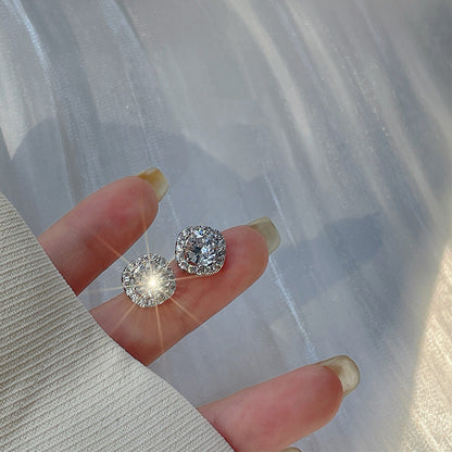 Elegant Square Stud Earrings