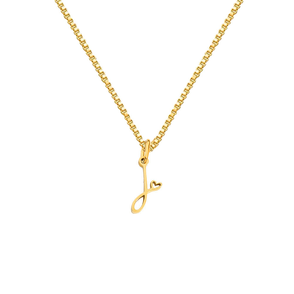 Personalized Love Letter Necklace – Premium Titanium Steel
