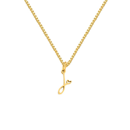 Personalized Love Letter Necklace – Premium Titanium Steel