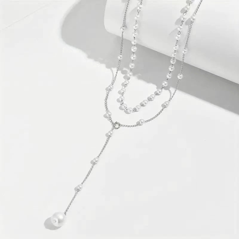 Étoile Twin Pearl Layered Necklace