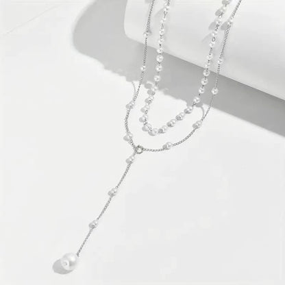 Étoile Twin Pearl Layered Necklace