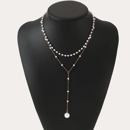 Étoile Twin Pearl Layered Necklace