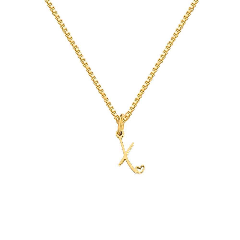 Personalized Love Letter Necklace – Premium Titanium Steel