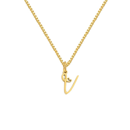 Personalized Love Letter Necklace – Premium Titanium Steel