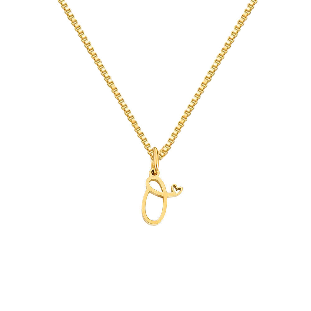 Personalized Love Letter Necklace – Premium Titanium Steel