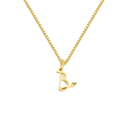 Personalized Love Letter Necklace – Premium Titanium Steel