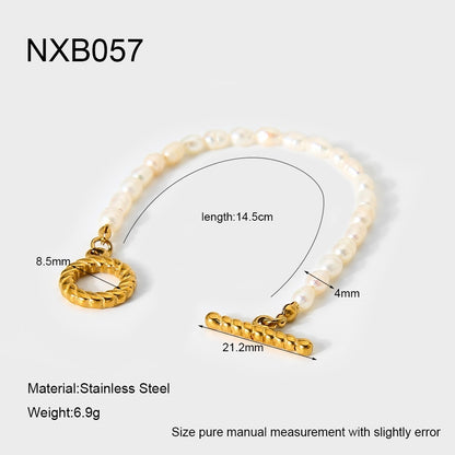 Pearl Geometry Clavicle Necklace