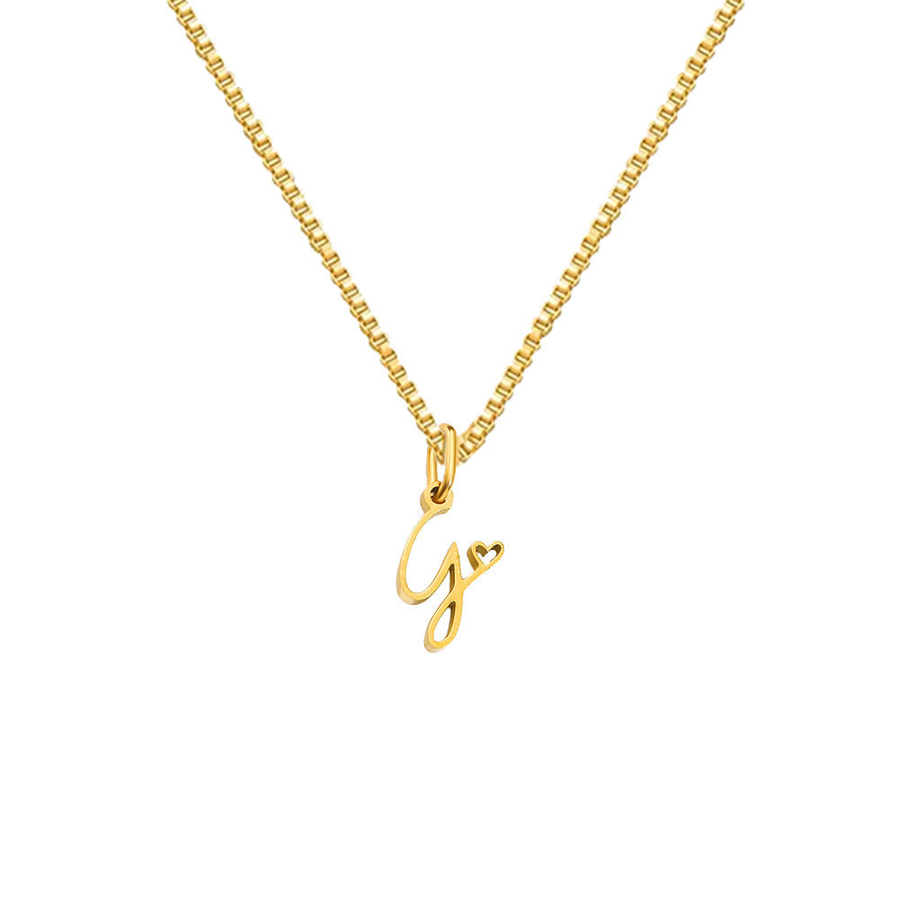 Personalized Love Letter Necklace – Premium Titanium Steel