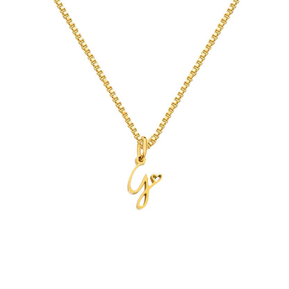 Personalized Love Letter Necklace – Premium Titanium Steel