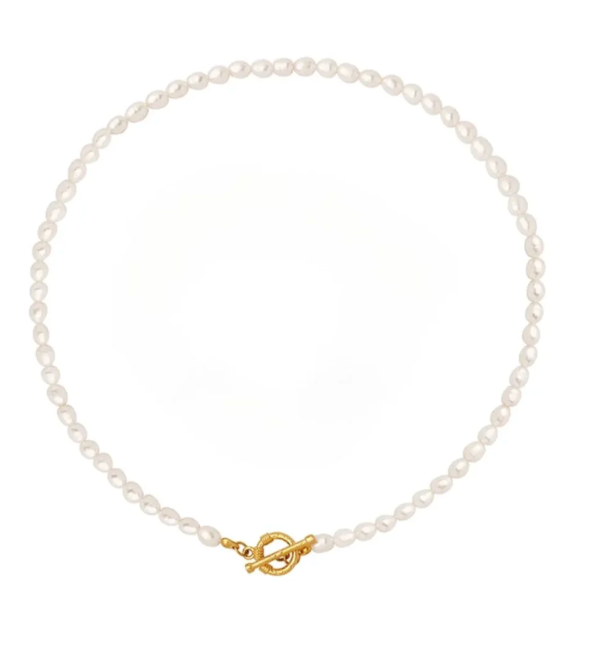 Pearl Geometry Clavicle Necklace