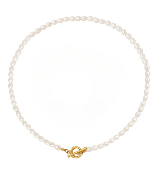 Pearl Geometry Clavicle Necklace