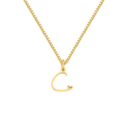 Personalized Love Letter Necklace – Premium Titanium Steel