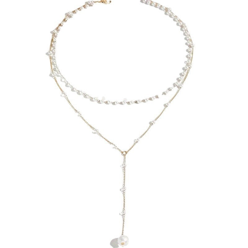 Étoile Twin Pearl Layered Necklace