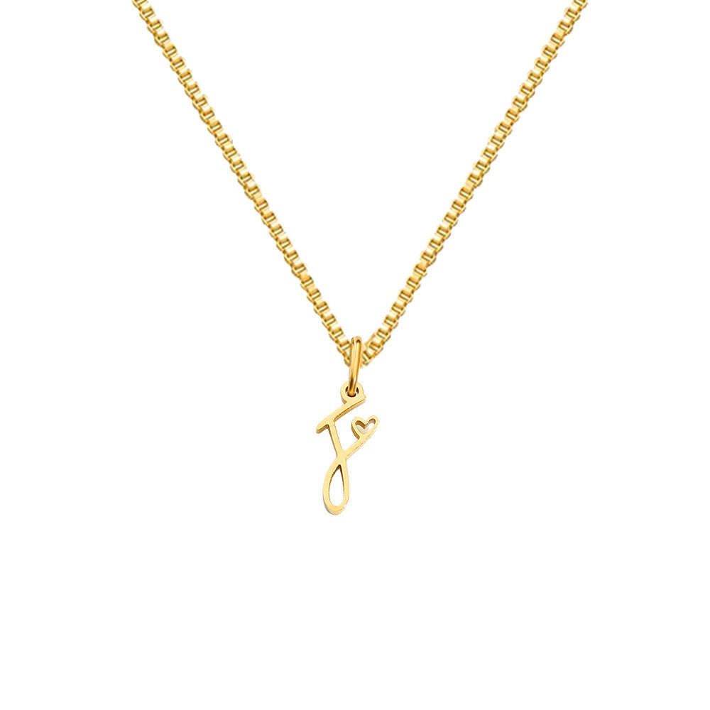 Personalized Love Letter Necklace – Premium Titanium Steel