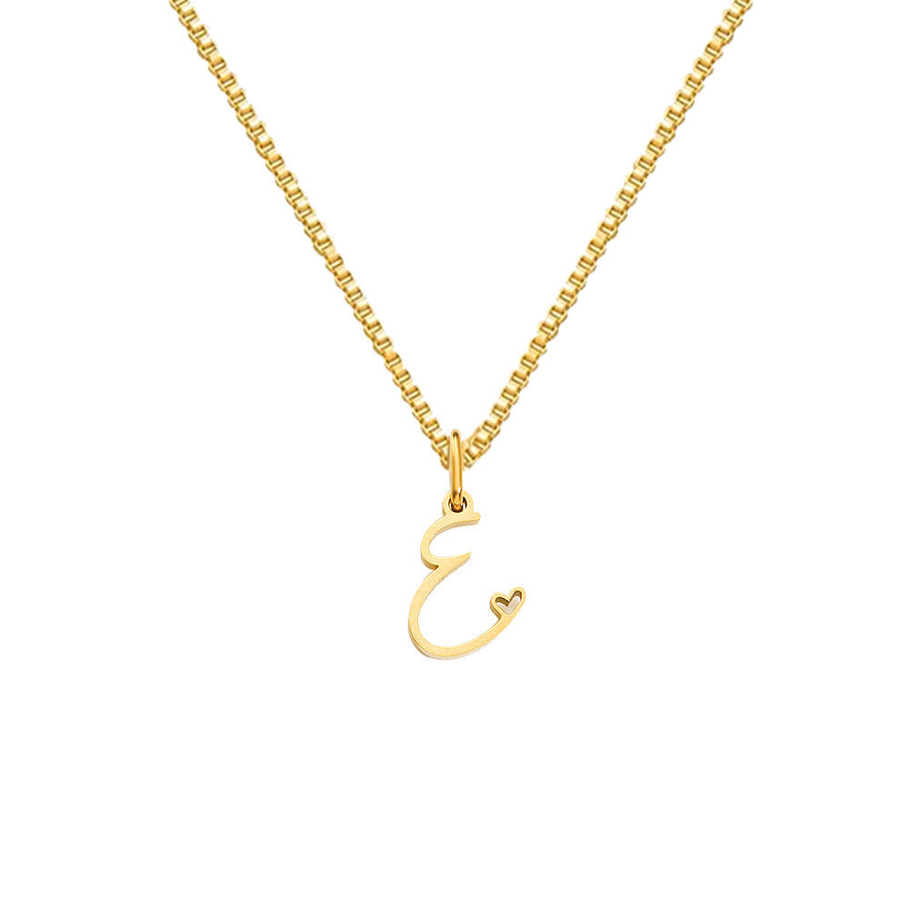 Personalized Love Letter Necklace – Premium Titanium Steel