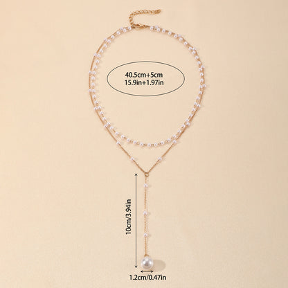 Étoile Twin Pearl Layered Necklace